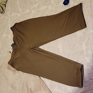 Nicole Miller olive green/brown pants